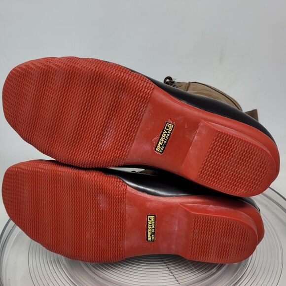 Sperry Shearwater Boots Womens 11 M Brown Leather REAL Shearling Duck Rain Snow - Picture 6 of 9